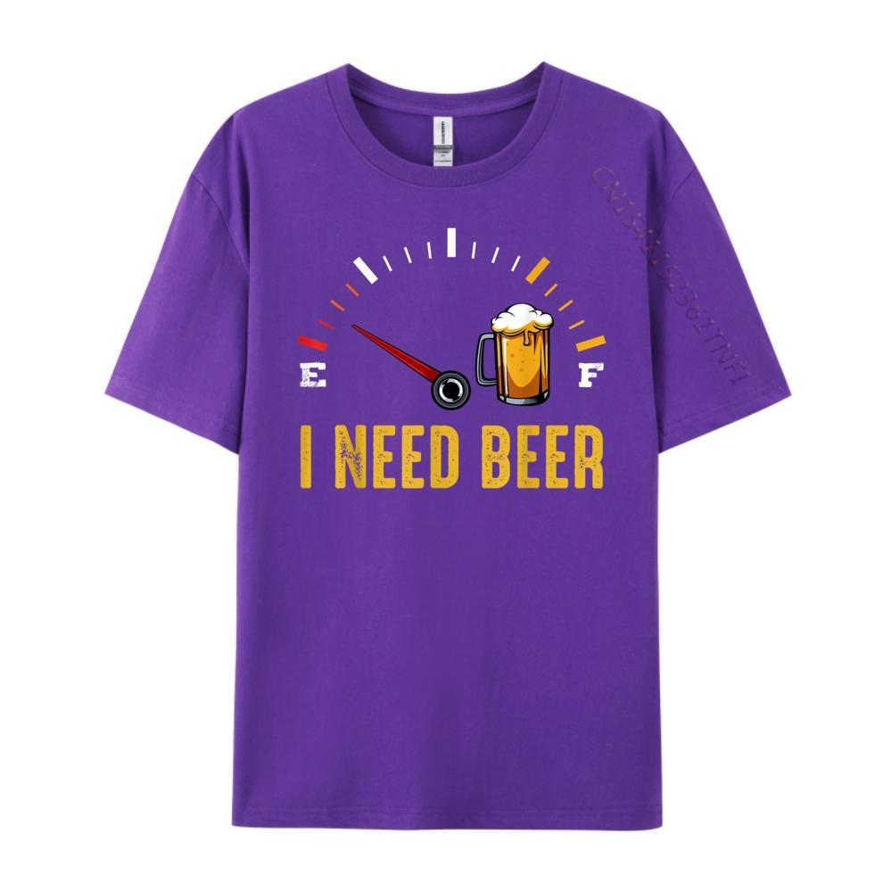 I Need A Beer Meter Alcohol Drinking Funny Brewing Hops Camisetas DURABLE Gifts For Men Punk Style