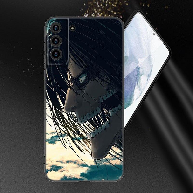 

Чехол для телефона с изображением аниме «Атака Титанов» для Samsung Galaxy S20 S21 FE S22 Ultra S10 Lite S10E S9 S8 Plus S7 Edge, мягкий черный чехол из ТПУ Samsung S22 Plus