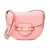 MK Reed Logo Leather And Synthetic Leather Saddle Bag Women Shoulder Bag Pink 35F3G6RM6TPRIMROSE