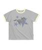 ESCAPEFROM [Escf X Hot Today] Lone Star Horse Roll-Up Point Short Sleeve T-Shirt Gray