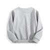 European sizes Crewneck Sweatshirt Black Burger Print for Kids Casual Wear
