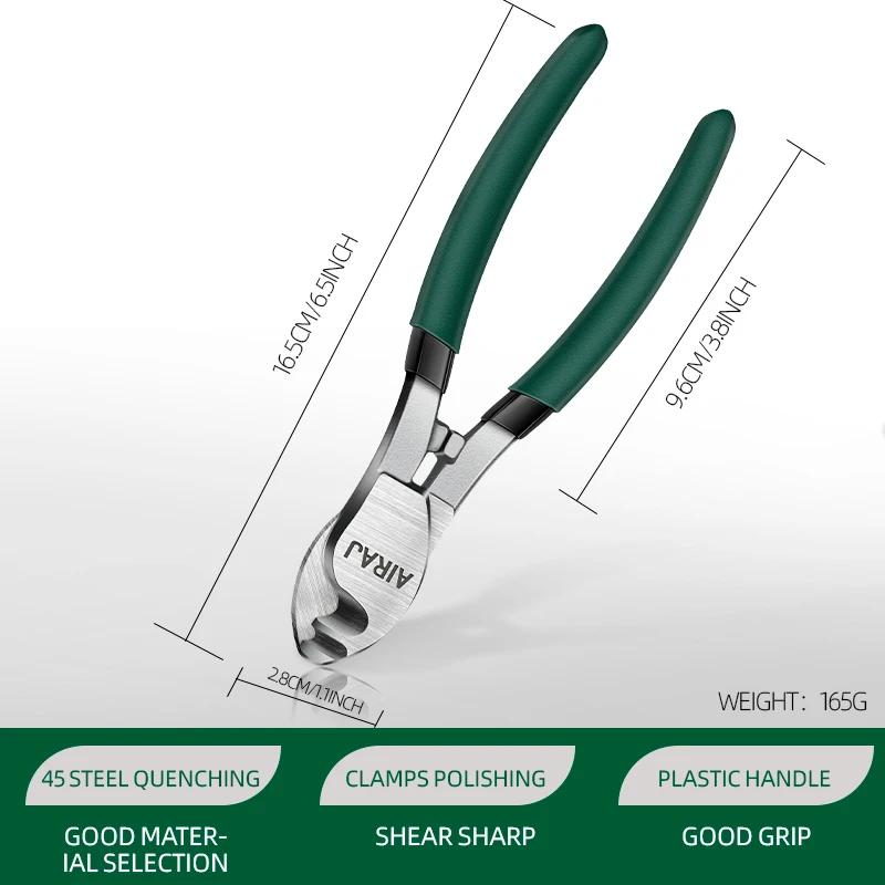 

Многофункциональный инструмент для зачистки проводов AIRAJ, 6/10-дюймовый механический электротехнический промышленный резак для кабеля, противоскользящие прочные плоскогубцы, ручные инструменты для самостоятельной сборки