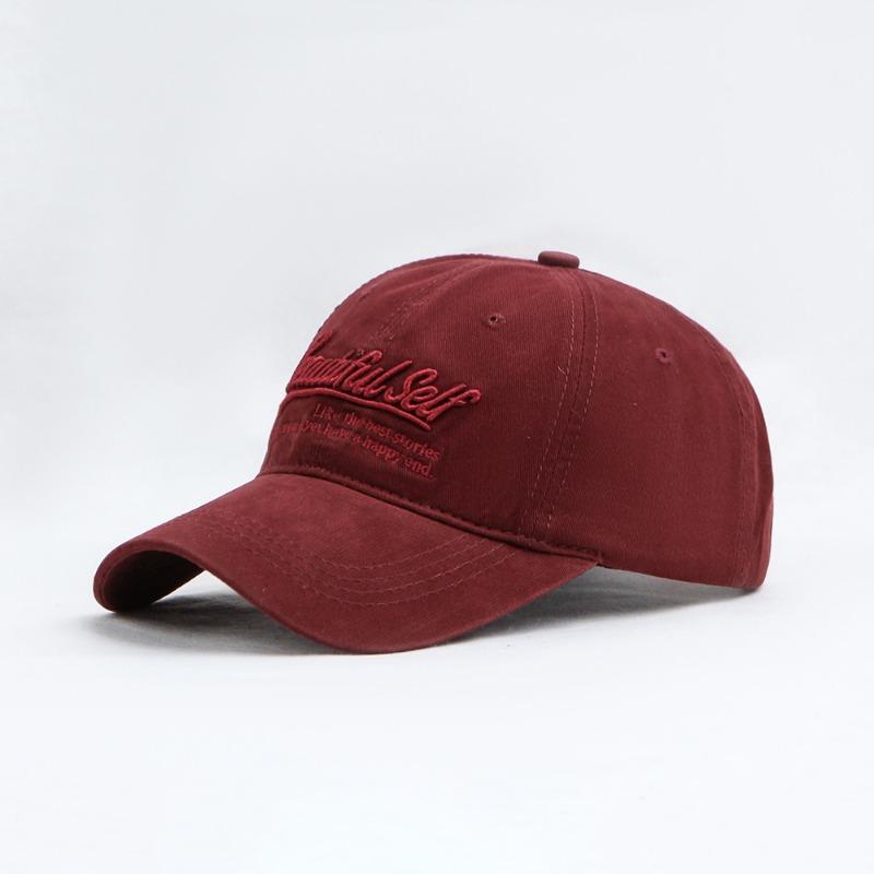 New Cotton Soft Top Cap Men's and Women's Three-dimensional Embroidery Simple Casual Travel Baseball Cap