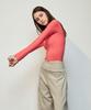 Debiweeo Bloom Slit Long Sleeve Devi-T0122-Coral Red