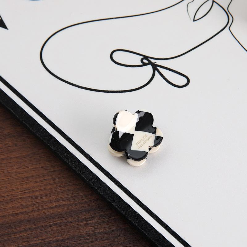 Exquisite Luxury Acetate Floral Hairpin - Small Side Clip for Bangs, Women's Hair Accessory