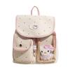 Schoolbag Cute Cartoon Polka Dot Backpack Large Capacity Commuter Student School Bag Outdoor Leisure Versatile Travel Sports Backpack