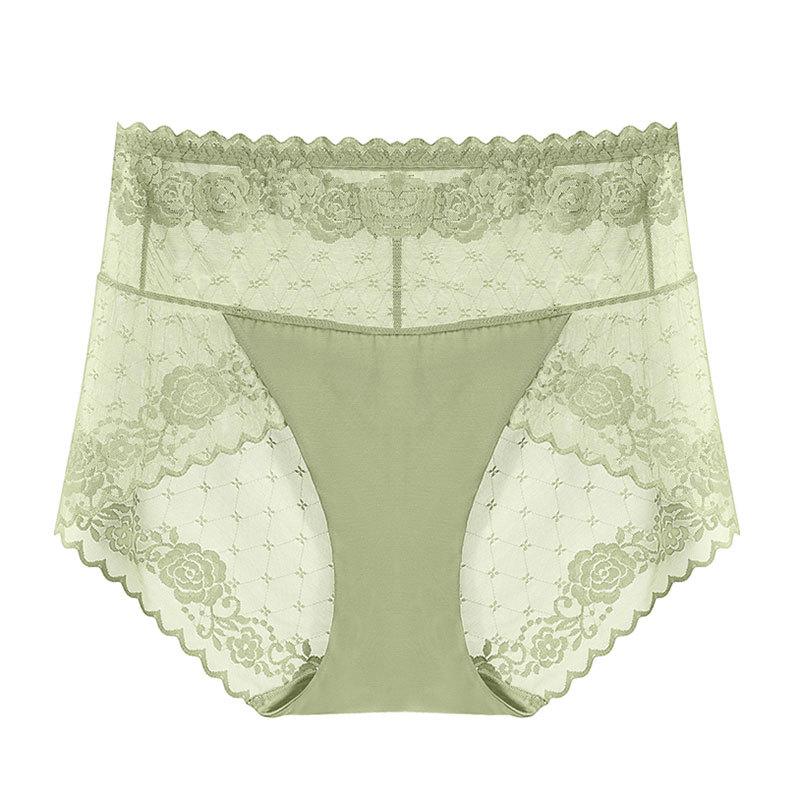 12 Color High Waist Women Panties Sexy Lace Stars Briefs Summer Ultra Thin Mesh Breathable Lingerie Female Seamless Intimates