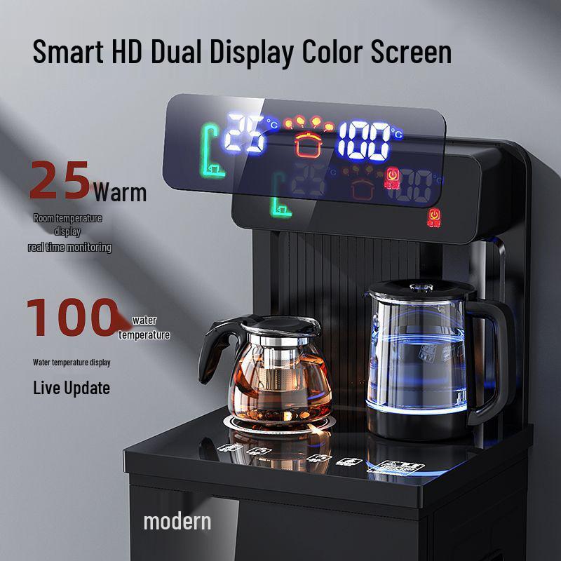 Vertical Smart Bottom-Loading Hot & Cold Water Dispenser - Multifunctional Automatic Tea Bar Machine for Home Use