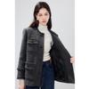 Women's Elegant 90% White Duck Down Tweed Jacket