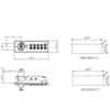 VIANS Mechanical Combination Lock Key Password Drawer Wardrobe Office Furniture Metal Wooden Cabinet Lock