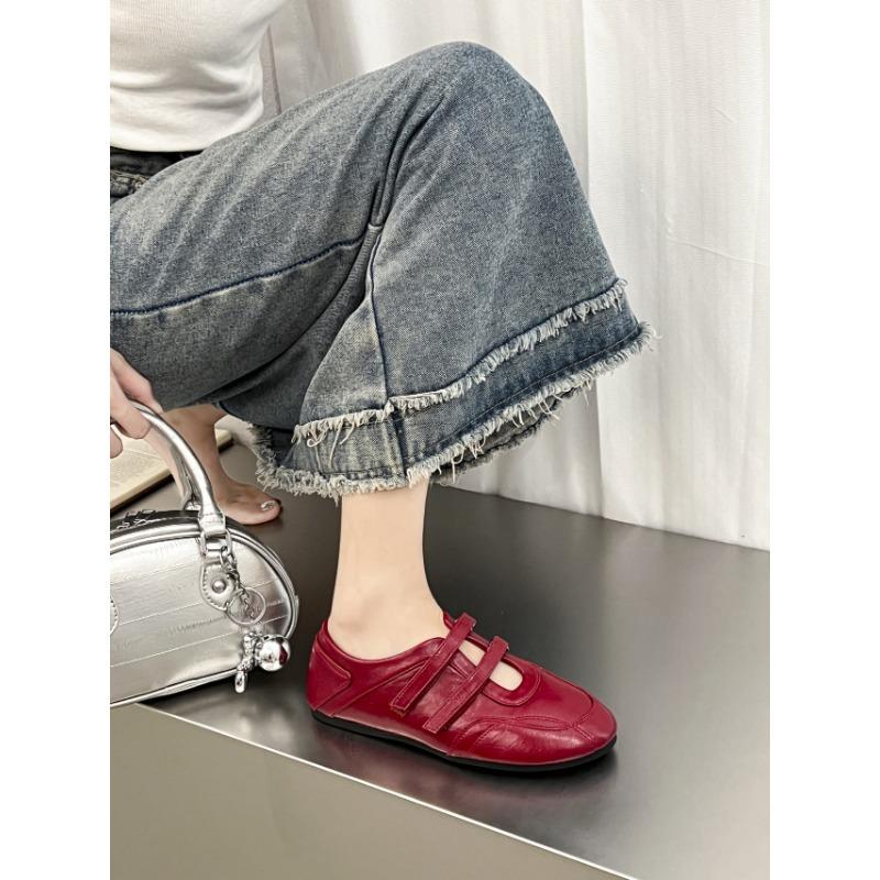 Vintage college style heightening red Mary Jane shoes women's new shallow mouth heightening single shoes