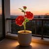 Solar Garden Light, Solar Peony Light Outdoor Decoration For Patio  Garden Decoration