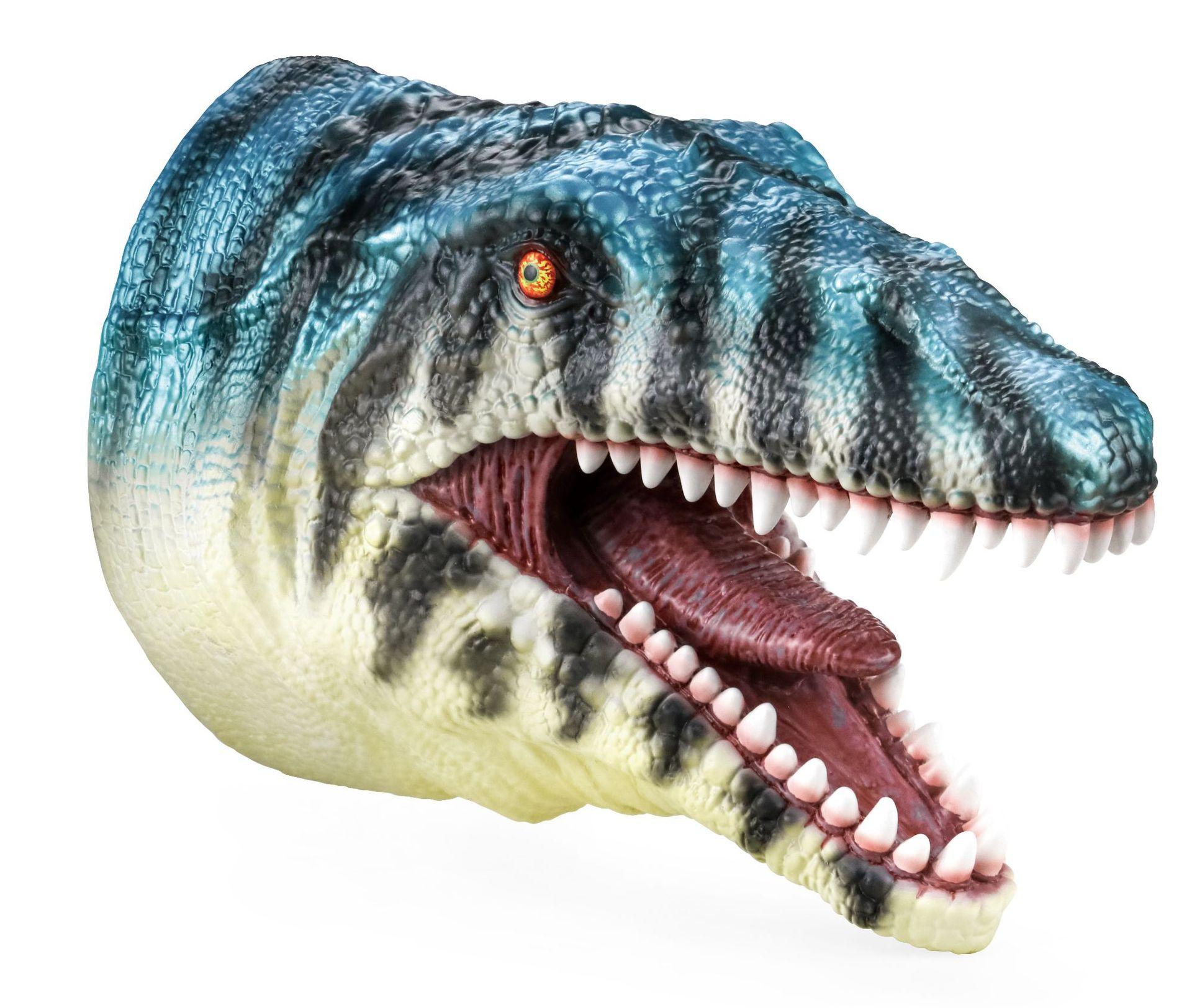 Miękka Guma Winylowa Głowa Zwierzęcia Lalka Ręczna Figurka Zabawki Rękawice Model Prezent Zabawki Lalka Ręczna Dinozaur Na Zabawki Halloween