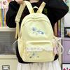 School bag for girls, simple lace lace trim school bag, ballet style, large capacity, sweet commuter soft girl backpack