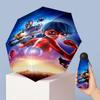 Ladybug Miraculous Imprimat 5?Pliere Mini Umbrelă 8?Umbrelă pliabilă rezistentă la vânt cu nervuri pentru femei, de buzunar