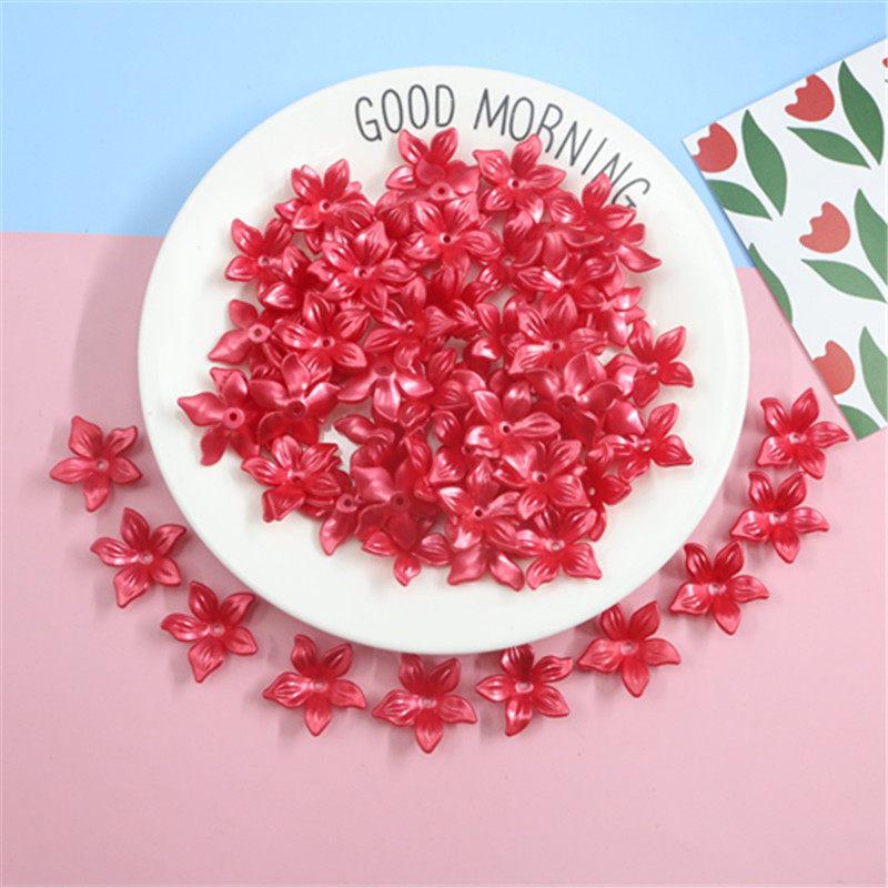 DIY Bauhinia Five-Petal ABS Beads: Handmade Floral Accessory Material