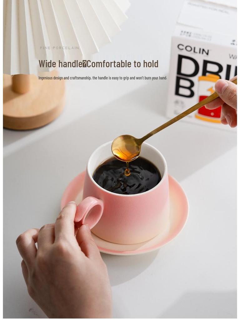 Creative Ceramic Coffee Cups - Elegant Mugs for Home or Office and Perfect Company Souvenir