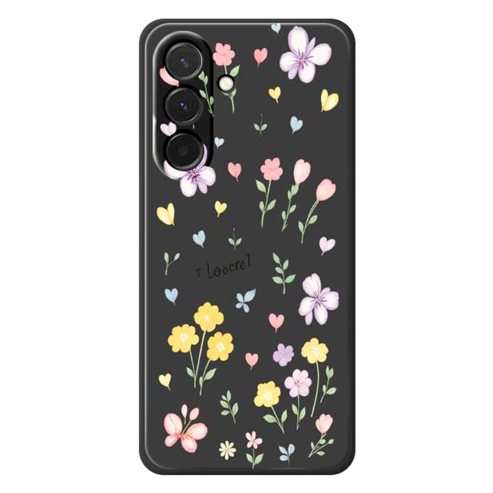 For Samsung Galaxy A36 5G Case Small Flowers Pattern Printing Straight Edge TPU Phone Back Cover