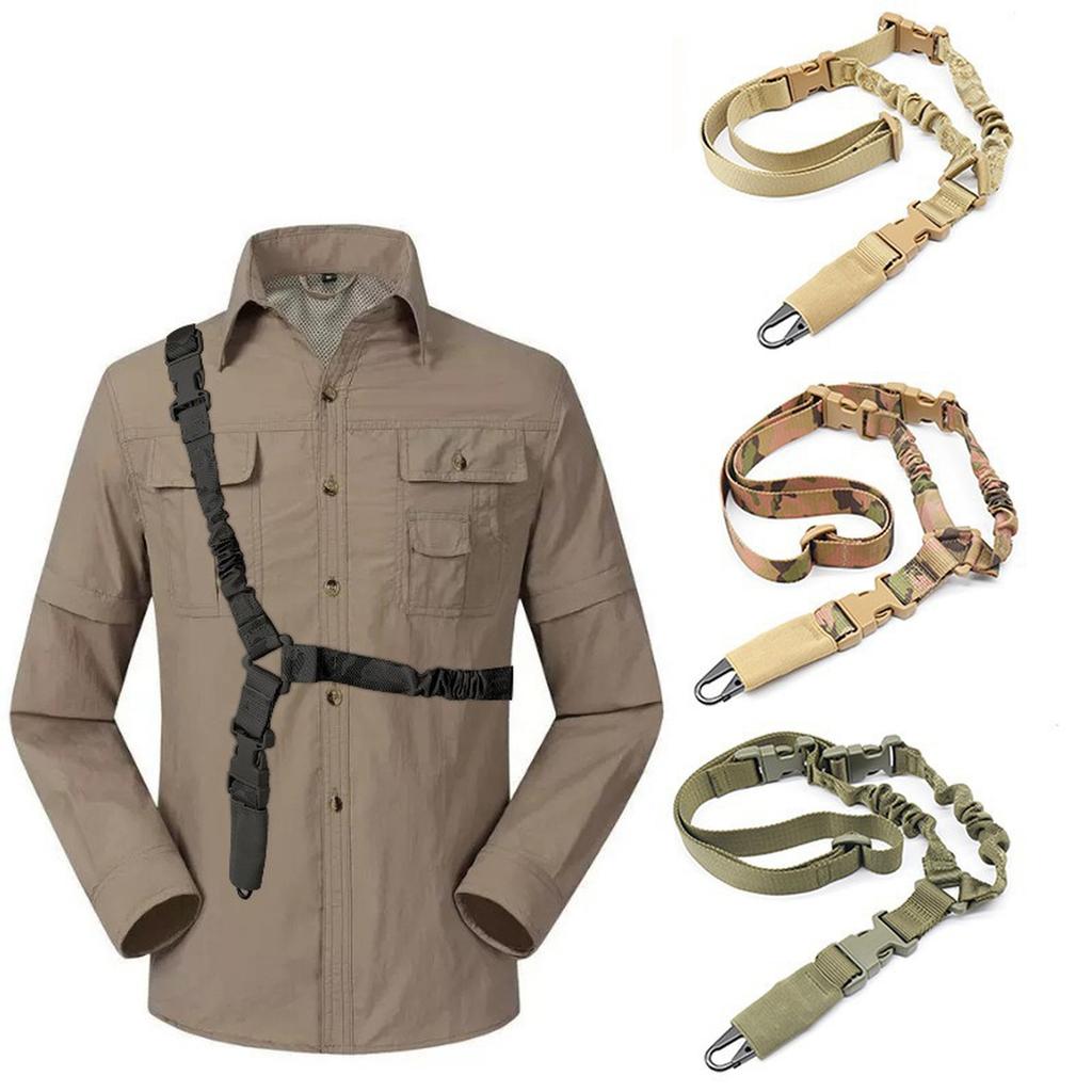 Single Point  Sling Shoulder Strap Nylon Adjustable Airsoft Paintball Military  Strap  Hunting Accessories