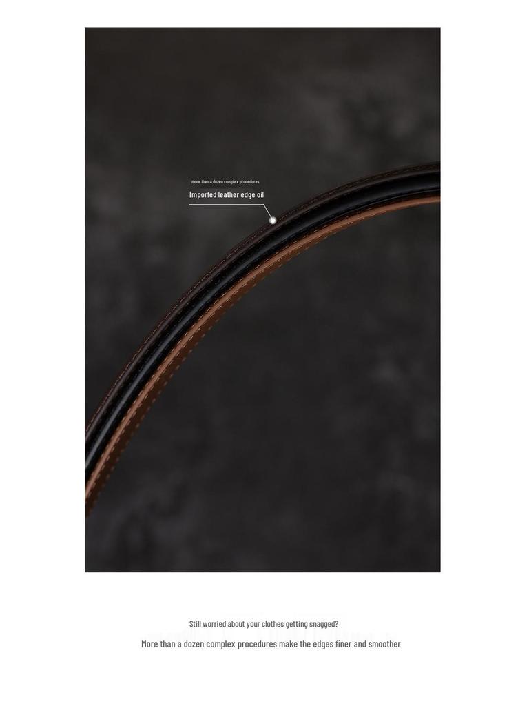 Women's Exquisite Style Genuine Leather Belt with French Gold Buckle – Versatile and Luxurious.