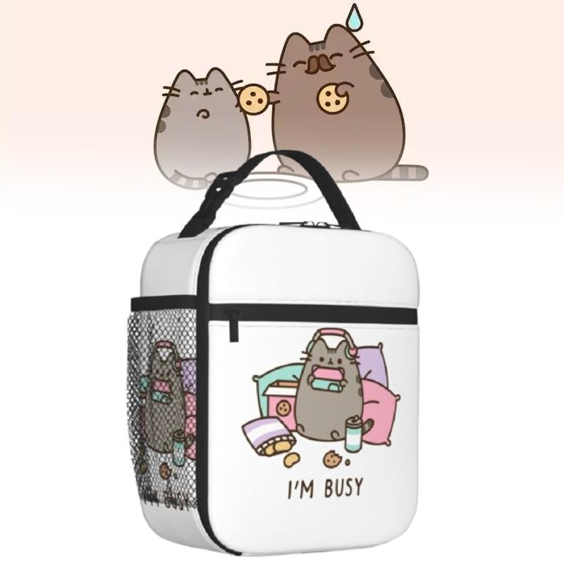 Pusheen Childrens Lunch Bag With Full Print For Kids School Picnic Use