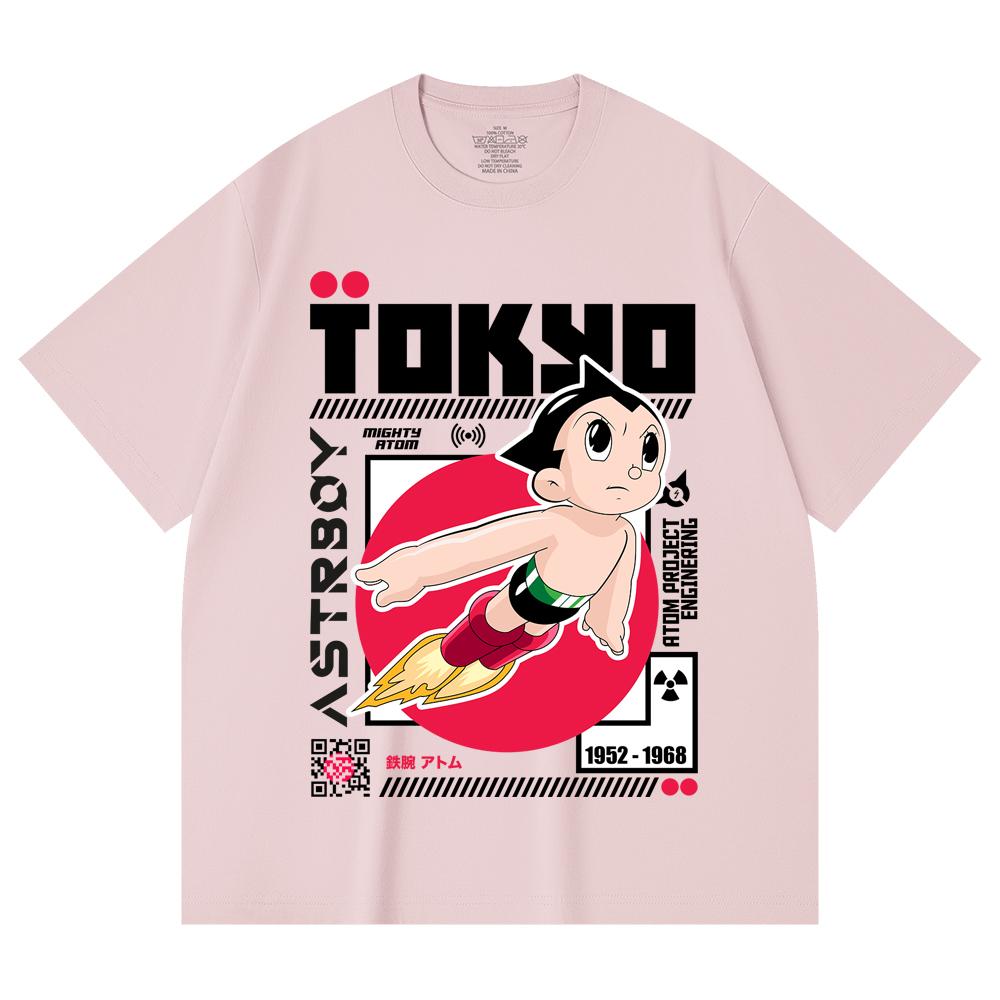230 g/m² 100% Baumwolle Astro Boy V2 Druck Unisex Schweres Baumwoll-T-Shirt