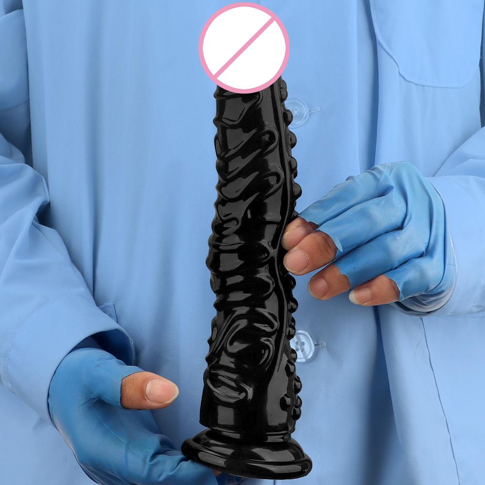 Extra Large Thick and Long Black Giant Simulation Dildo Stallio Anti Anal Blockage Fist Sex