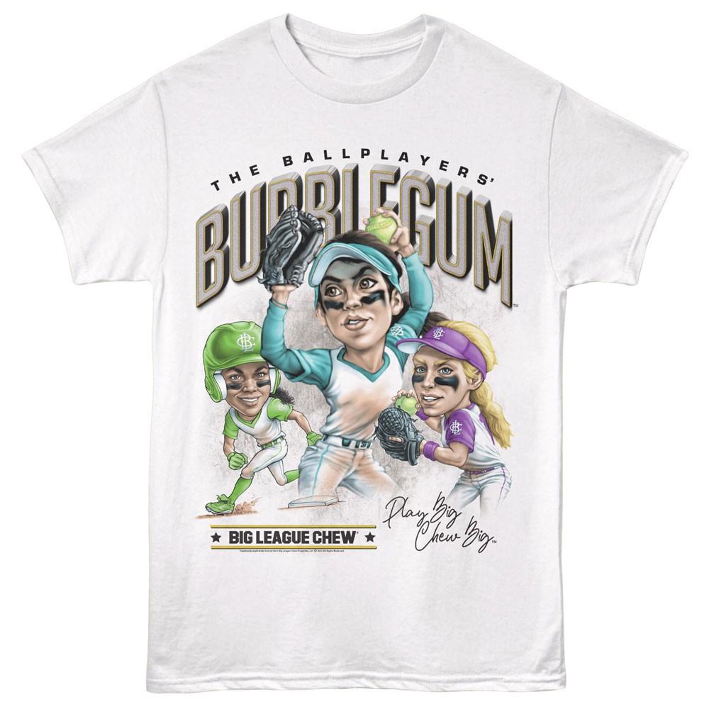 Big League Chew Women s Multi Color Softball Team Players Men s T Shirt XXXL