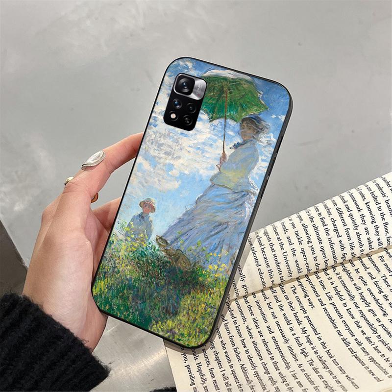 Claude Monet Garden Phone Case For Xiaomi Redmi note 13 12 Pro 11S 11 10 Pro 10S 12S Redmi 13 14C 10 13C