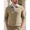 Men S Half Zip Pullover Sweatshirt Long Sleeve Casual Jacquard