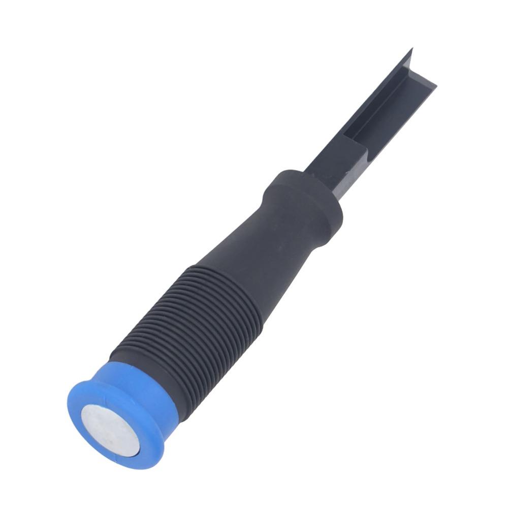 90° Precision Cut Corner Chisel Chrome Steel 12mm Right Angle Chisel TPR Handle Blue Square Mortise Chisel