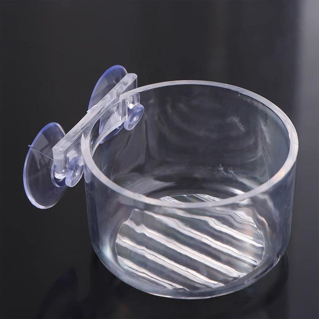 Acryl Wasserpflanzenbecher Aquarium Fischbecken Glas Pflanztopf mit Saugnapf Halter Fischbecken Dekorationen zur Kultivierung Hydroponisch