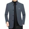 2025 Spring Men's Trendy Stand-up Collar Business Jacket - Versatile Casual Outerwear for All Ages