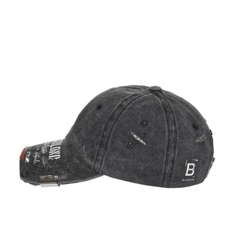 BLACKBLOND BBD Ripped Custom Vintage Clash Pigment Cap (Charcoal)