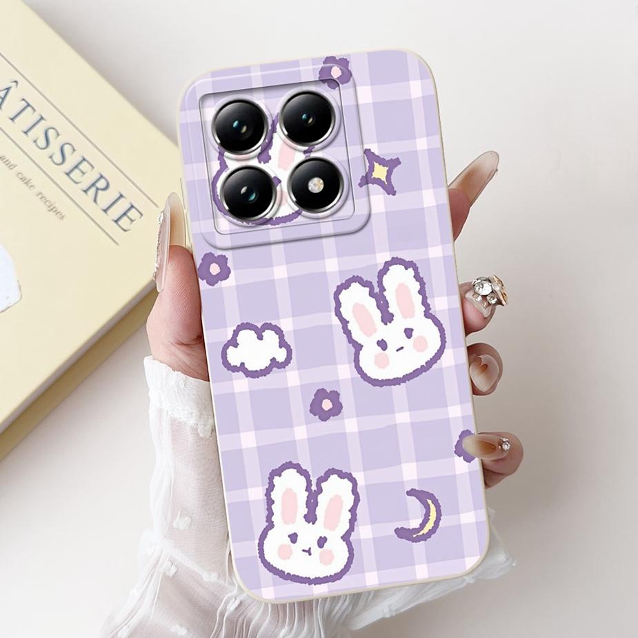 For Xiaomi 14T Pro 5G Case Luxury Flowers Candy Painted Cover Soft Silicone Case For Xiaomi Mi 14T Pro 14TPro 5G Back Cover Bags