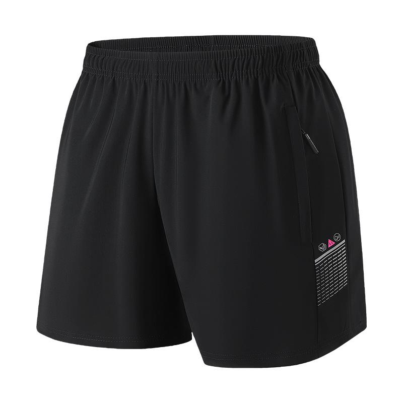 

Летние брюки из ледяного шелка, женские летние тонкие спортивные и повседневные брюки, быстросохнущие брюки M чёрный