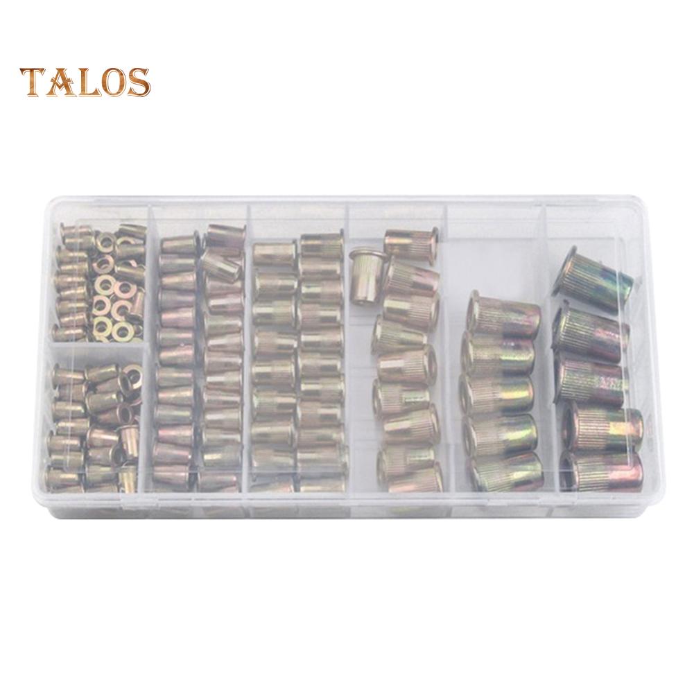 165Pcs M3 M4 M5 M6 M8 M10 M12 Thread Metal Nutsert Rivet Nut Set Accessories