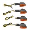 4PCS Motorcycle Turn Signal Light Front and Rear Waterproof Bright Light Universal Replacemen for Suzuki Type1