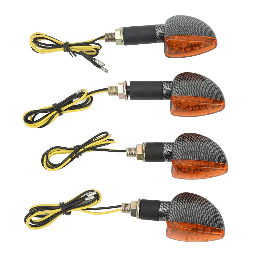 4PCS Motorcycle Turn Signal Light Front and Rear Waterproof Bright Light Universal Replacemen for Suzuki Type1
