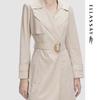 ELLASSAY Women's Slimming Mid-Length Trench Coat