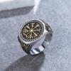 Nordic Viking Axe Totem Men's  Ring Personalized Vintage Ring