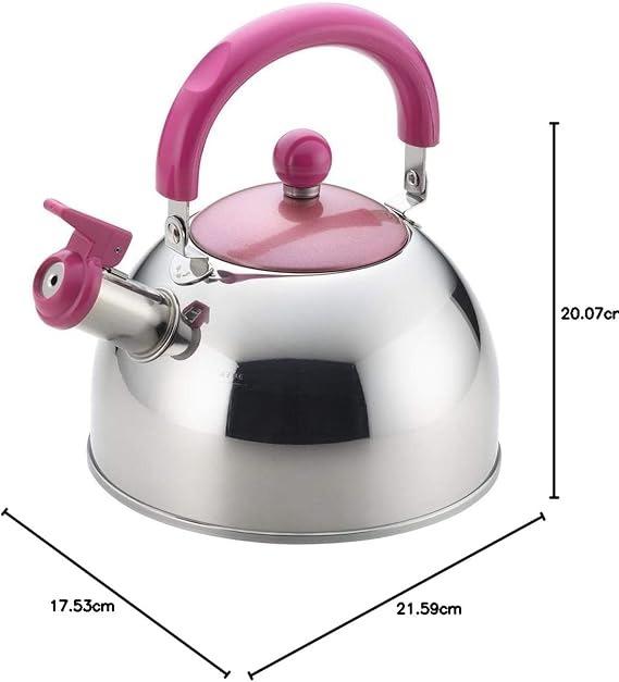 Yoshikawa “Chocolat” Whistling Kettle 1.8 L (White) SJ2434, Made in Japan