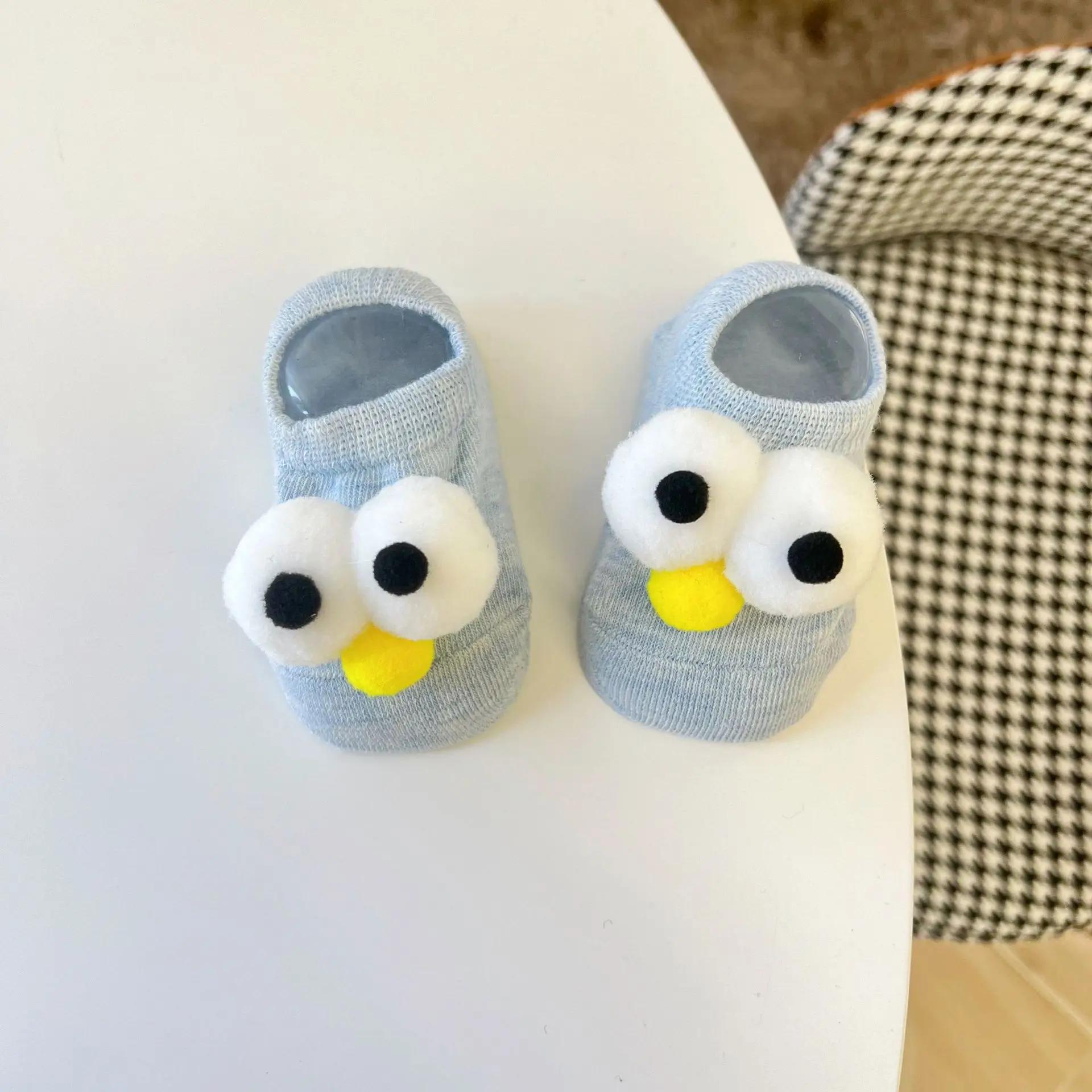 

Cartoon Cotton Baby Boat Socks Soft and Comfortable Floor Sock Non-slip Socks Baby Toddler 3D Designed Pattern 0-3 Years Old M 1-3years old