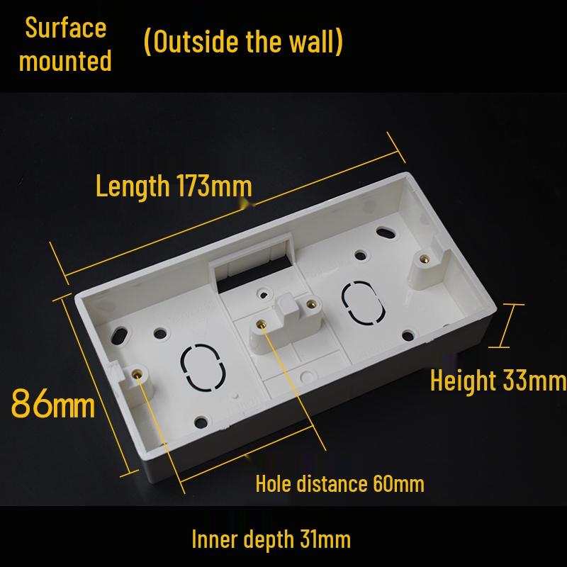 Universal 86 Type Surface Mount Switch and Socket Wiring Box