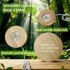 USB Switch Desktop Decorative Lights Dimmable Wooden Colorful Gradient Remote Control Light Base Display Light Support Ornament