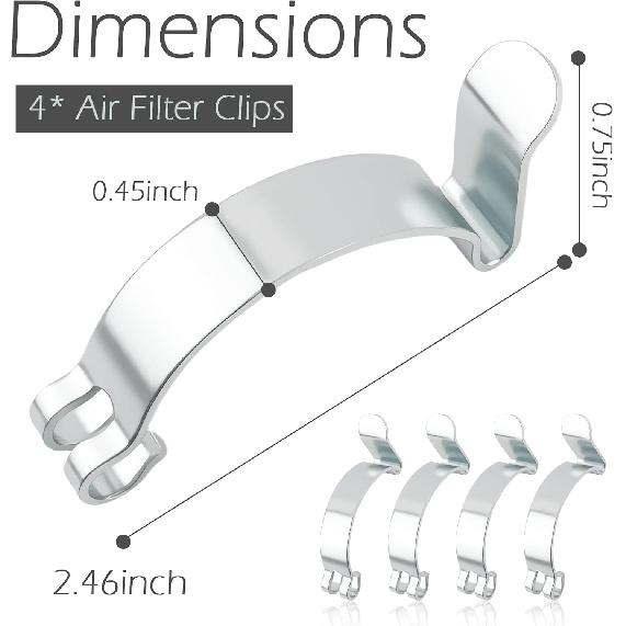 

4PCS Air Filter Clips,High Strength Air Filter Box Clip for Fastening Connection of Airs Filters,Universal Airs Filters Box Housing Retaining Clip
