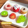 Food Grade Silicone Fruit Squeeze Toy Stress Relief Hand Exercise For Kids And Adults
