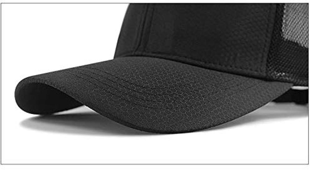 RF Large Size Deep Long Popular Cap, Men's Hat, 61-68cm, Mesh, Breathable, Quick-Drying, Lightweight, Unisex, Stylish, Cool, Brim, (Blue)