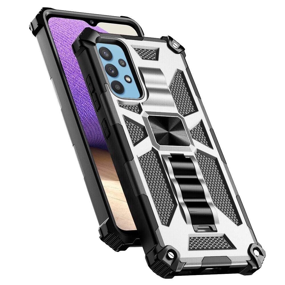 Case for Samsung Galaxy A32 5G, Armor Kickstand, silver