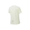 Li Ning Running Series Solid Color Reflective Quick-Dry Breathable Short Sleeve T-Shirt Women Tops Cream-White ATST082-5